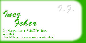inez feher business card